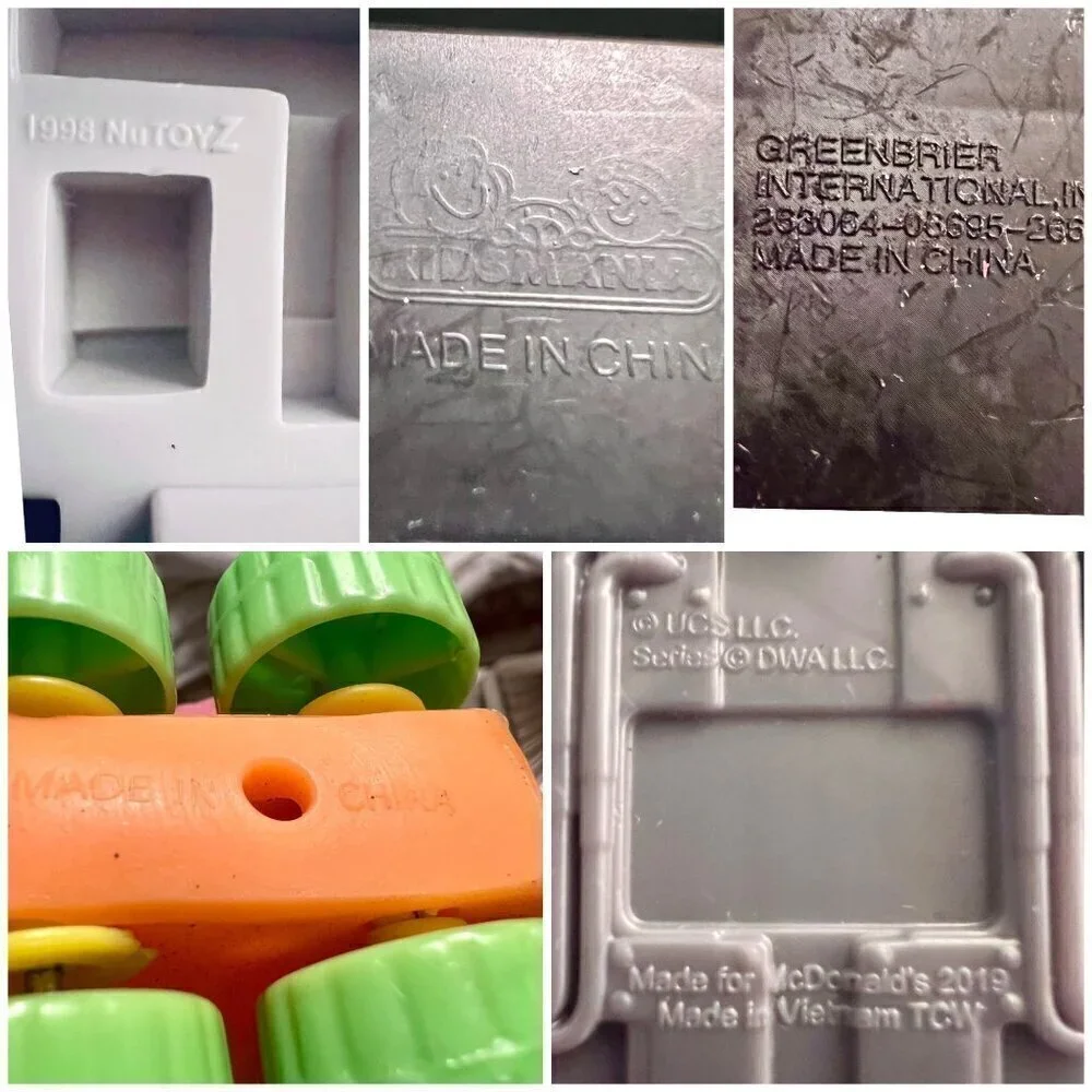 Vintage Plastic Car Lot of 11 McDonalds 5